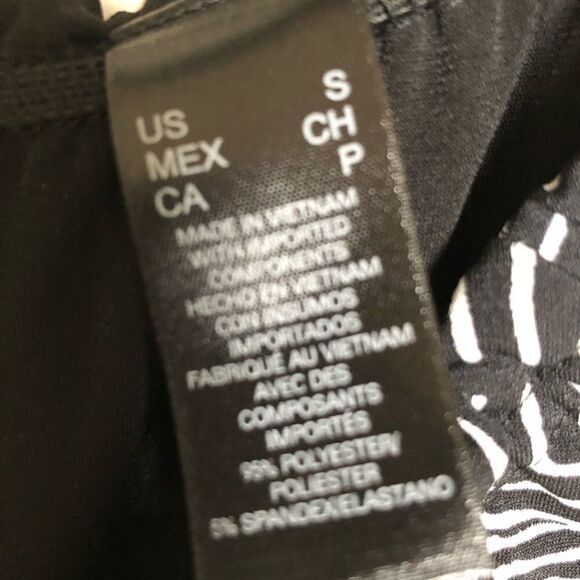 Axcess Black/White Geometric Print Midi Dress Size Small - Picture 12 of 12